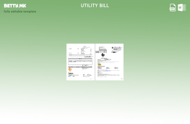 Модерен стил Шаблон за страници за сметки за комунални услуги Малезија U Mobile